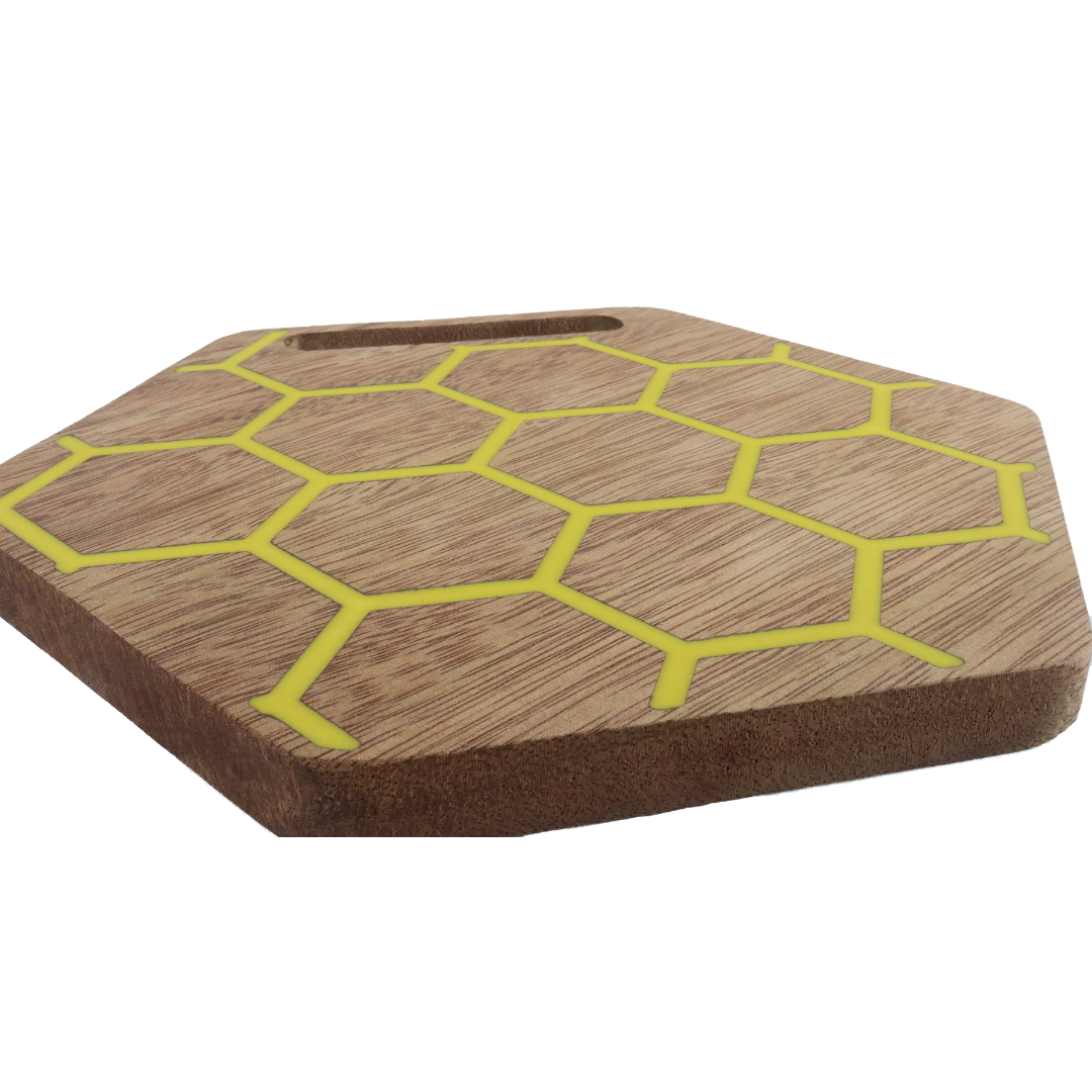 Tabla de picar de Madera / Resina - Panal