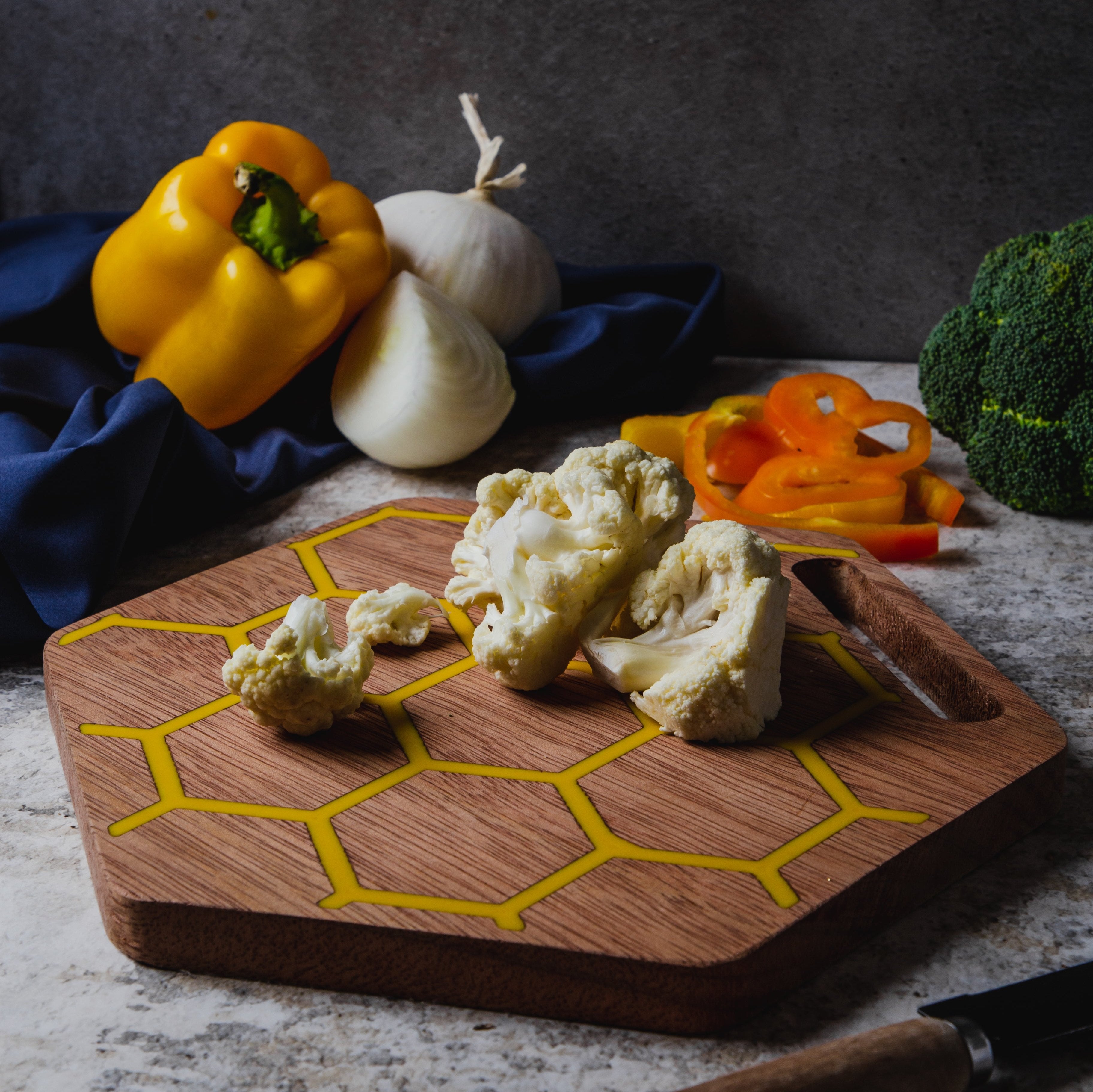 Tabla de picar de Madera / Resina - Panal